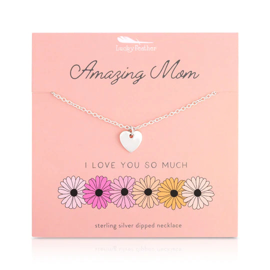 Amazing Mom Sterling Silver Necklace
