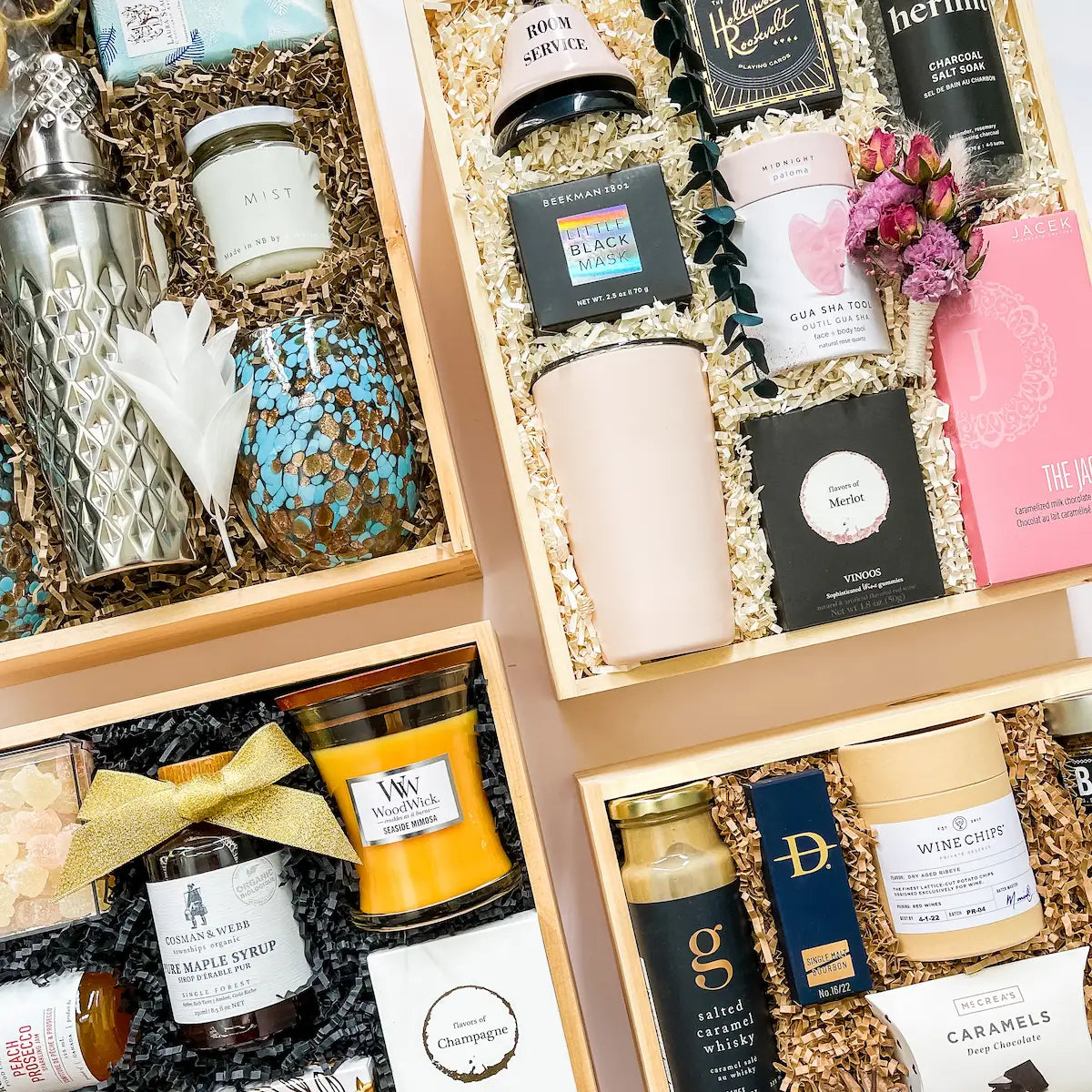 Choose the gifts to include in your custom gift box
