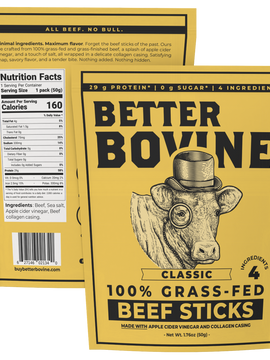100% Grassfed Beef Sticks