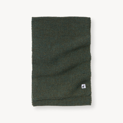 100% Peruvian Alpaca Fisherman Scarf - Pine