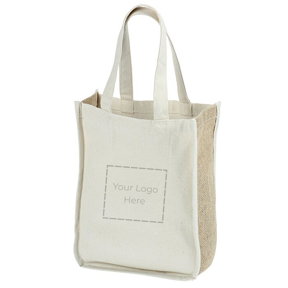 Tote- 2 Tone Organic Jute