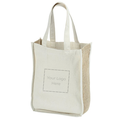 Tote- 2 Tone Organic Jute