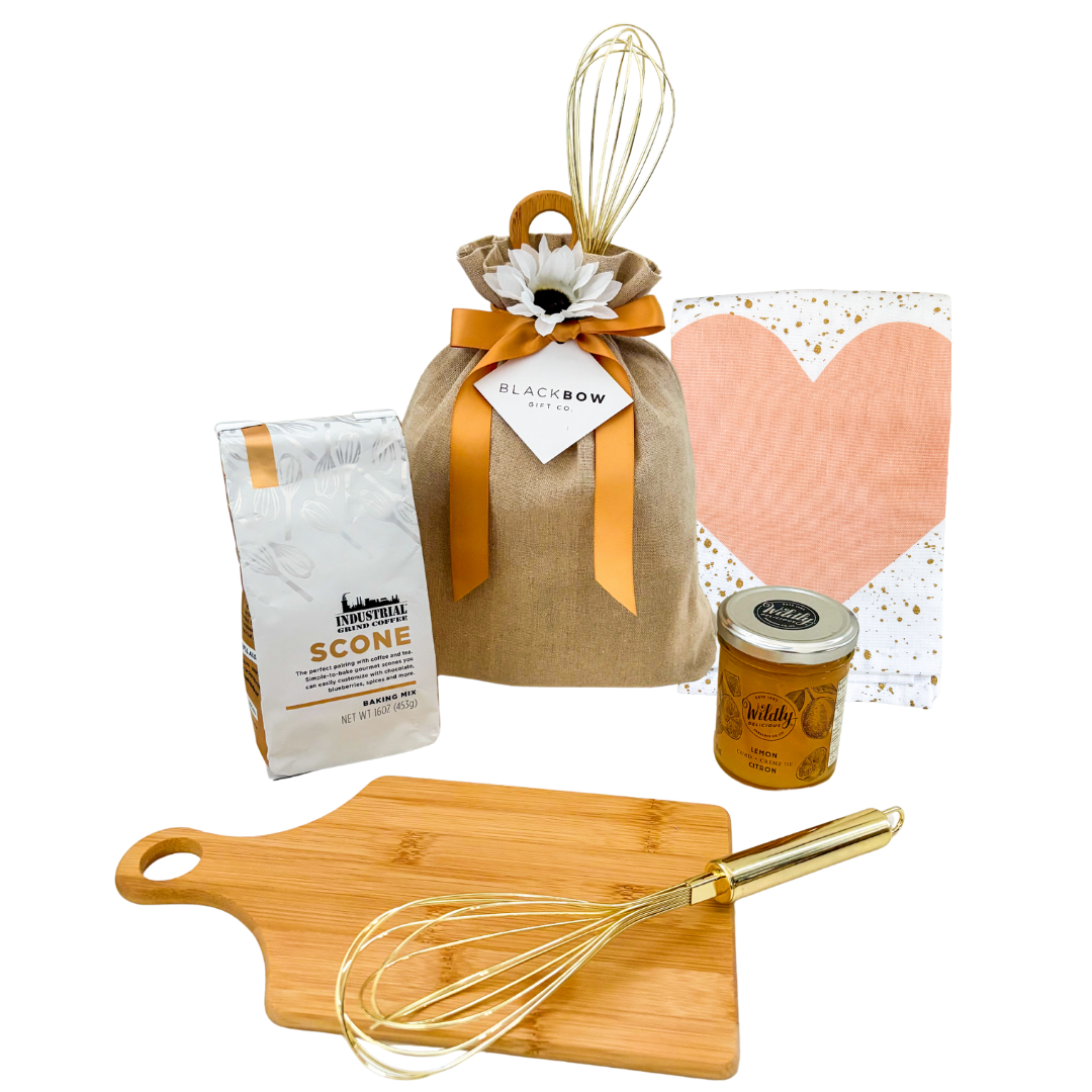 Baking Gift Boxes, Shipped Gift Boxes Canada, Morning Baking Gift Sets, Kitchen Lover Gift Boxes, Thoughtful Gifts For Friends, Modern Baking Gift Boxes, Celebration Gift Sets, Self-Care Baking Gifts For Her, Luxury Baking Gift Boxes, Shipped Personal Baking Gifts, Unique Gifts For Women Who Bake, Fun Baking Gift Boxes, Gifts With Baking Mix And Tools, Breakfast Baking Gift Sets, Gifts With Cutting Boards And Whisks, Budget-Friendly Morning Treat Gift Boxes, Affordable Scone Baking Gift Sets, Gourmet Baking