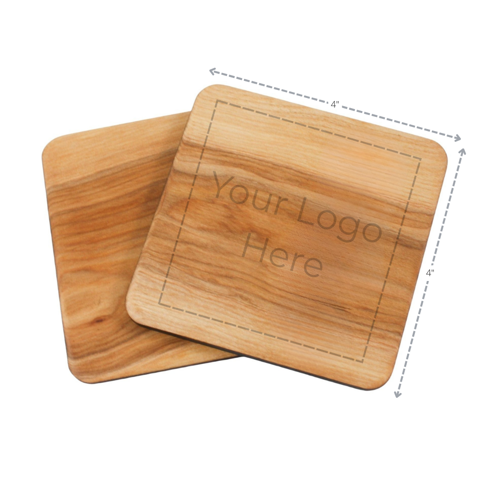 Coasters- Birch Wood Set (2 pcs)