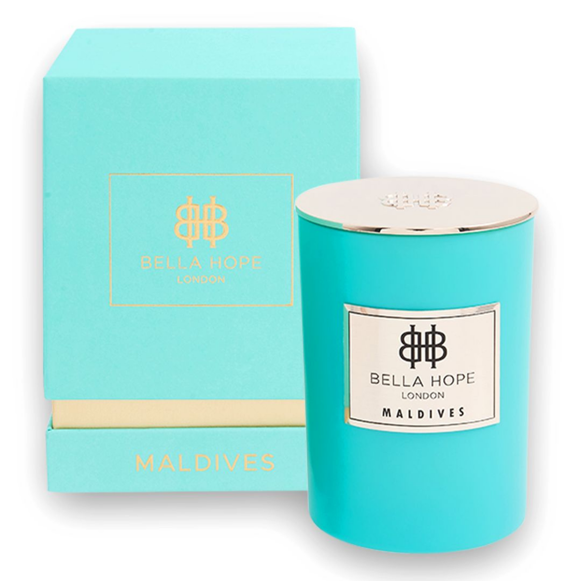 Maldives Luxury 9.2oz Candle In Gold Lined Glass