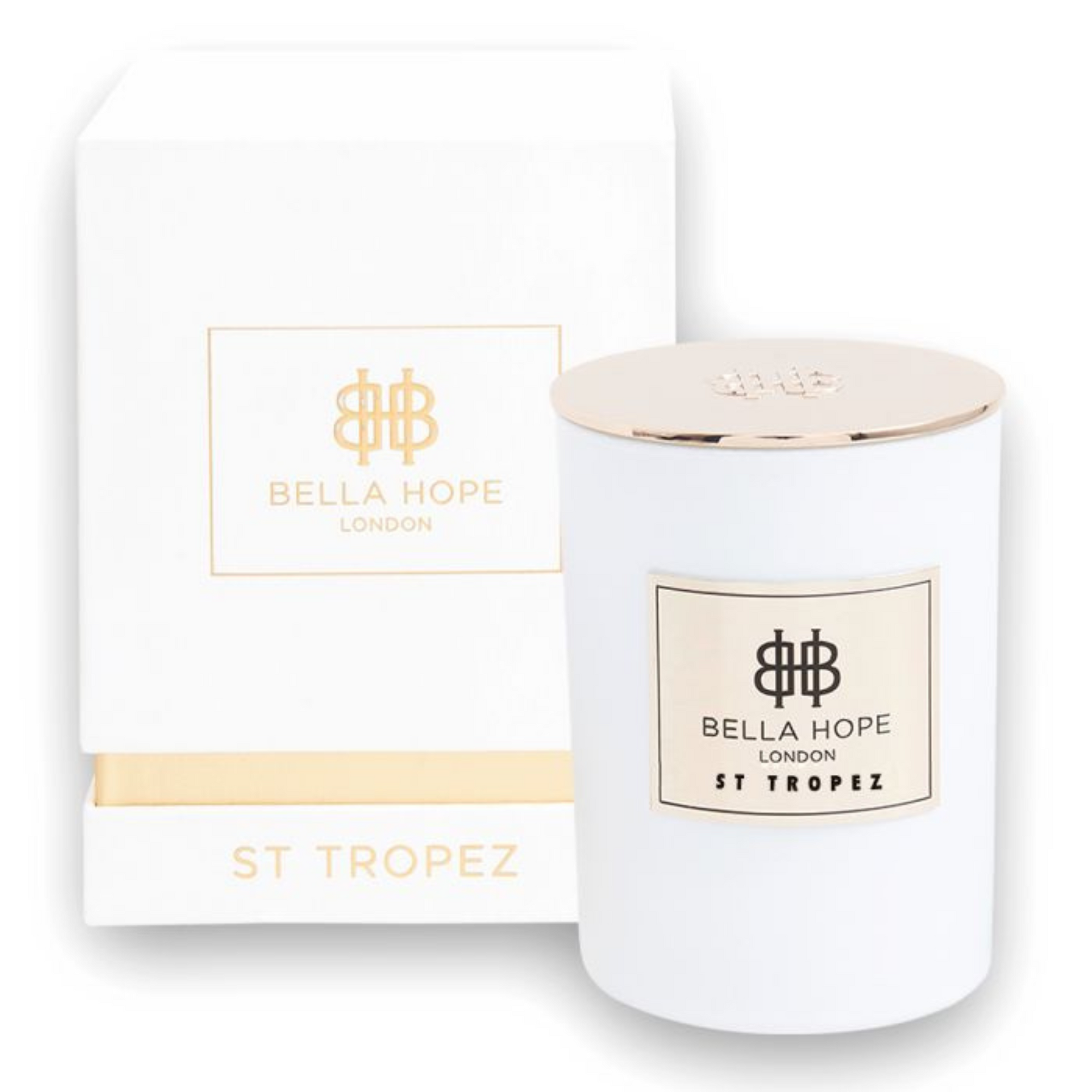 St Tropez Luxury 9.2oz Candle In Gold Lined Glass