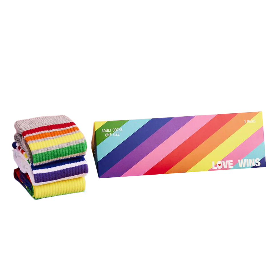 Pride Rainbow Socks - 3 Pairs