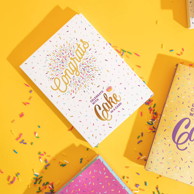 Congrats Cake Card Kit - Double Chocolate