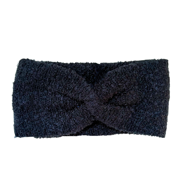 Cozy Black Twisted Head band