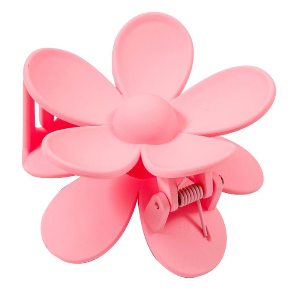 Large Flower Hair Claw Hair Clip - Pink