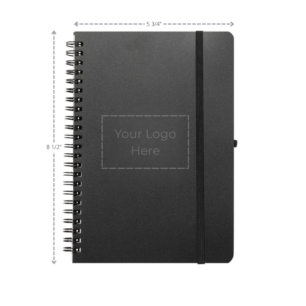 Notebook- Ocean Plastic Recycled Spiralled Journal (5.75" W x 8.25" H)