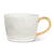 Elegant White Mug with Gold Handle