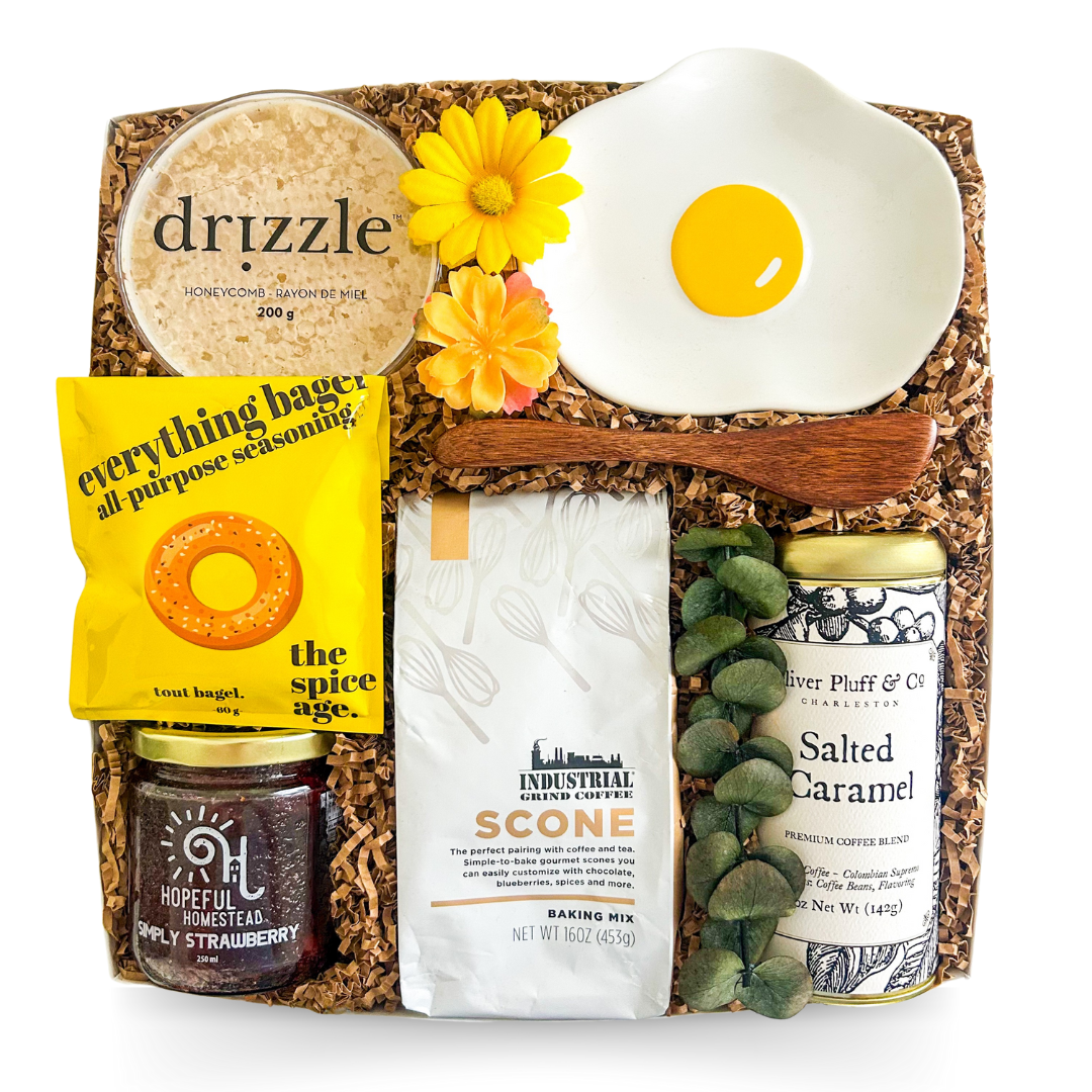 Gifts For Her, Shipped Gift Boxes Canada, Gourmet Gift Boxes, Coffee Lover Gifts, Breakfast Gift Sets, Relaxation Gift Boxes, Thoughtful Gifts For Women, Modern Gift Boxes, Luxury Gift Sets, Foodie Gift Boxes, Brunch-Themed Gift Sets, Shipped Personal Gifts, Unique Gifts For Women, Self-Care Gift Boxes, Cozy Morning Gift Sets, Gifts With Coffee And Jam, Culinary Gift Boxes, Gifts With Baking Mixes, Gifts For Hosts, Comfort Food Gift Sets, Gifts With Honey And Spices