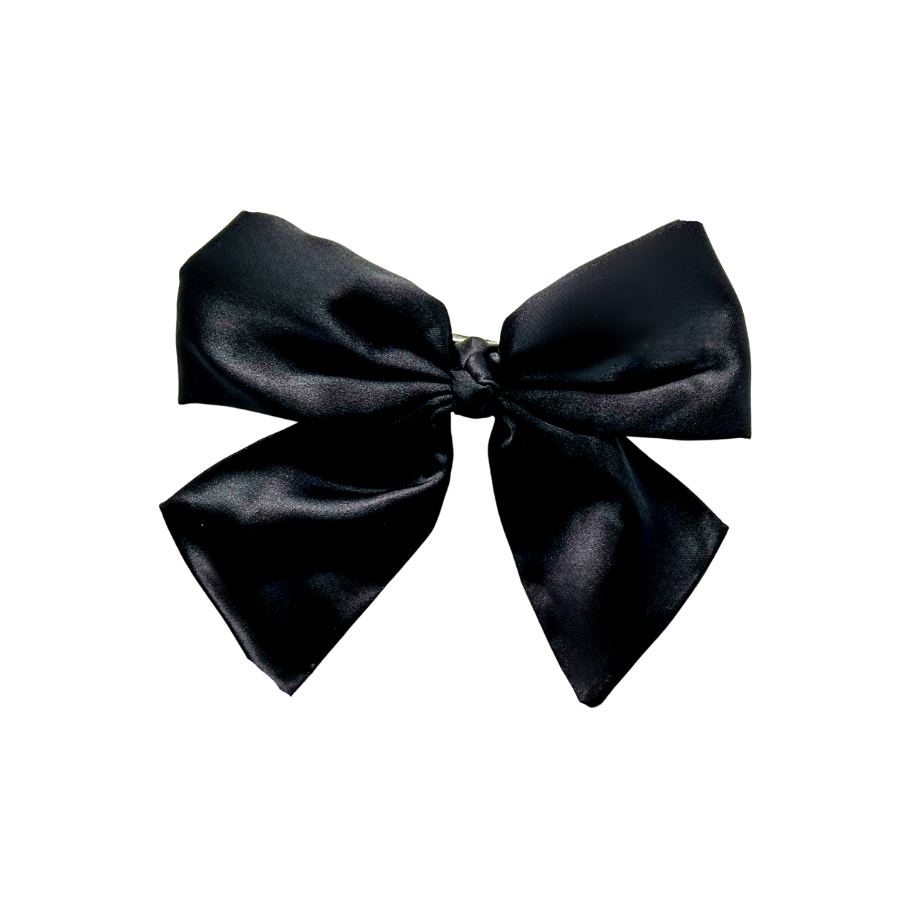 Satin Bow Tie (Black)