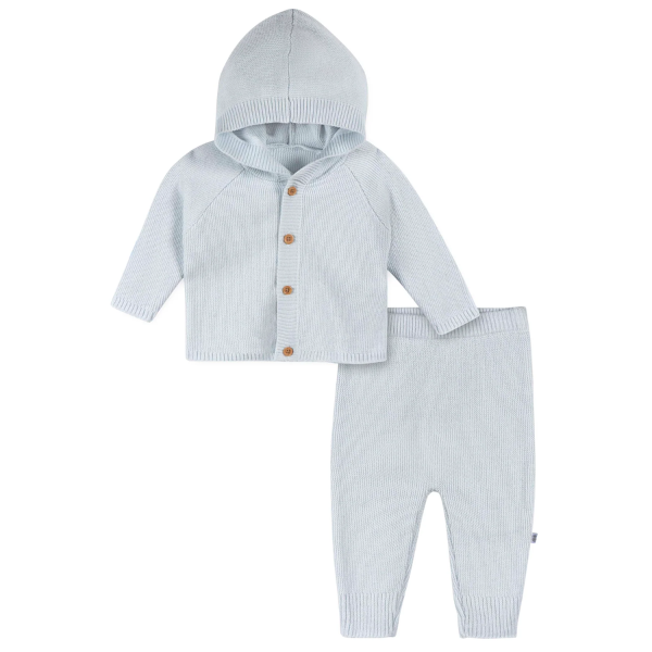 2pc Knit Sweater Set - Blue (0-3 m)