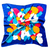 Floral Silk Square Scarf (Multicolour)
