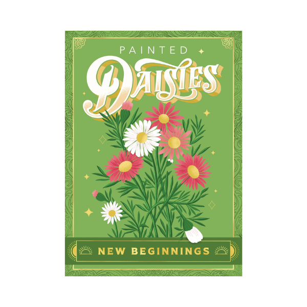 Floriography Seed Packet - Painted Daisies (New Beginnings)