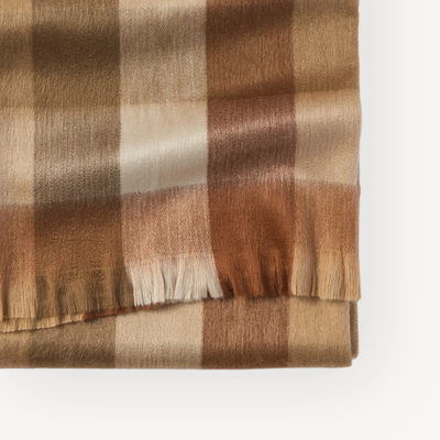 Natural Alpaca Blanket/Throw - Cinnamon