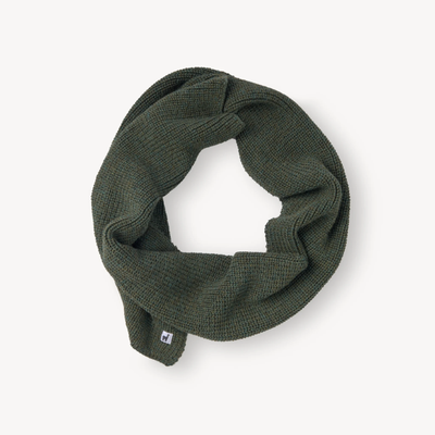 100% Peruvian Alpaca Fisherman Scarf - Pine