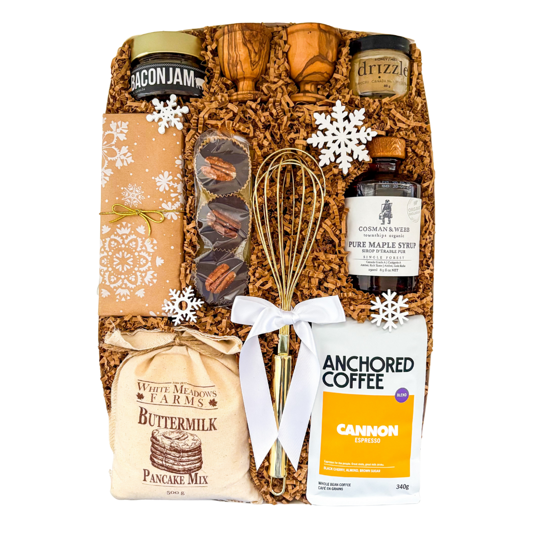 Holiday Morning Gift Boxes, Shipped Gift Boxes Canada, Gourmet Holiday Brunch Gift Sets, Festive Breakfast Lover Gift Boxes, Thoughtful Holiday Gifts For Friends, Modern Christmas Morning Gift Boxes, Celebration Gift Sets, Luxury Holiday Brunch Gift Boxes, Shipped Seasonal Breakfast Gifts, Unique Holiday Gifts For Food Lovers, Fun Holiday Brunch Gift Boxes, Gifts With Pancake Mix And Syrup, Coffee Lover Holiday Gift Sets, Gourmet Christmas Morning Treat Boxes, Gifts With Honey And Crackers, Festive Weekend 