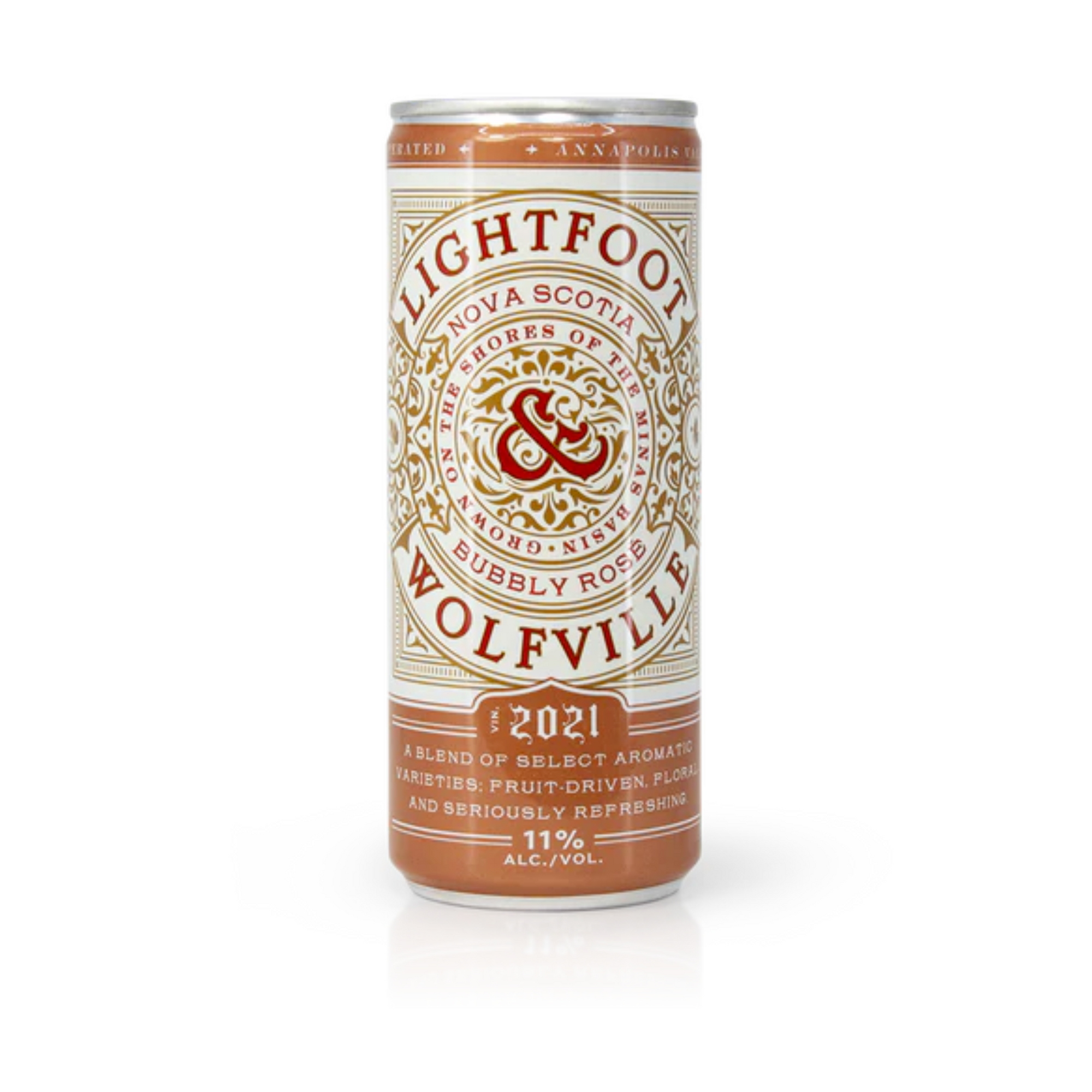 Lightfoot & Wolfville Bubbly Rosé Can (Nova Scotia Only)