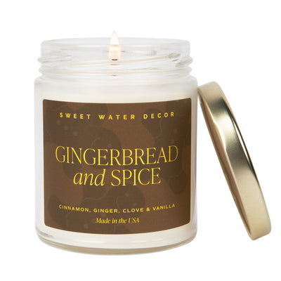Gingerbread And Spice 9oz Soy Wax Candle