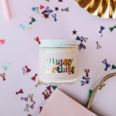 4oz Happy Birthday Candle