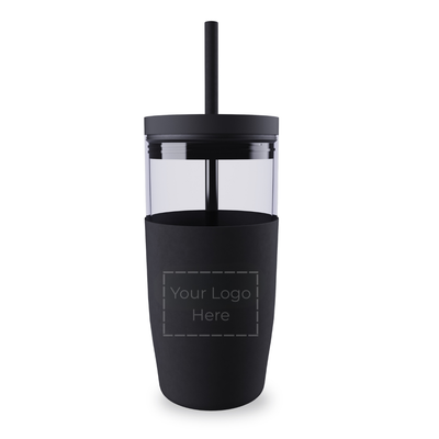 Tumbler -Borosilicate Glass (Sleeved) - 16 oz