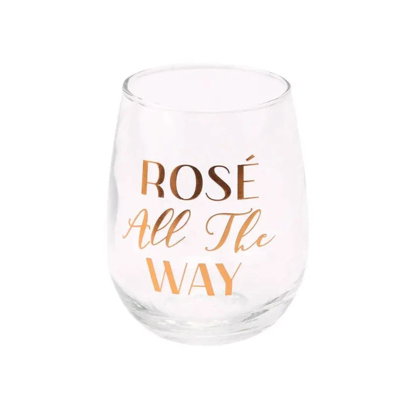 Rosé All The Way Stemless Glass