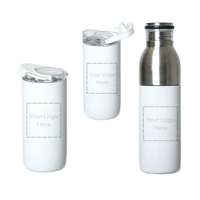 Water Bottle -Double Walled 2-in1 Bottle & Tumbler Combo (16oz/20oz)