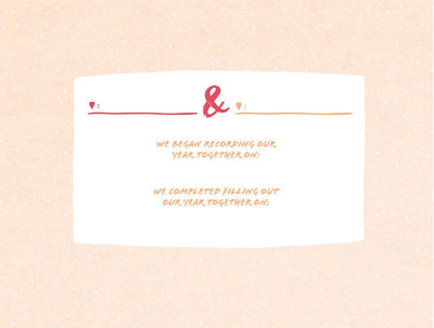 A Year with You - A Keepsake Journal
