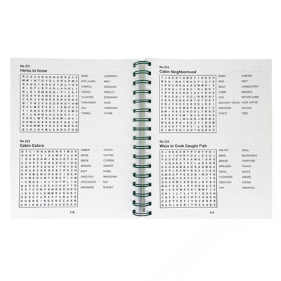 Cabin Fever Word Search Puzzles