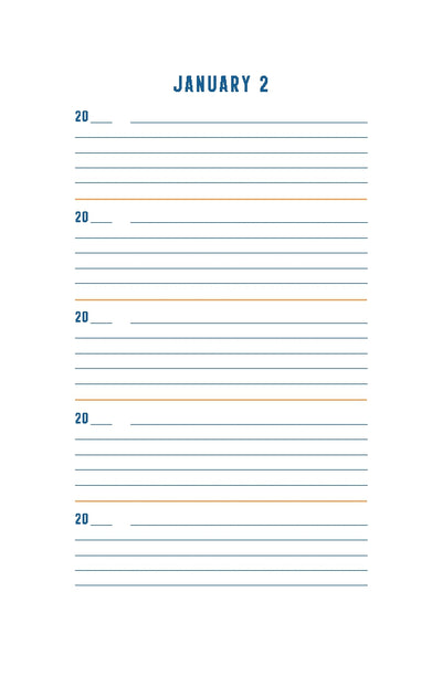 Pendleton One Line a Day - A Five Year Memory Book