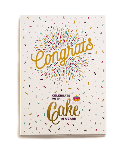 Congrats Cake Card Kit - Double Chocolate