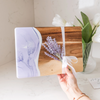 Acacia Board With Waves Art - Lavender
