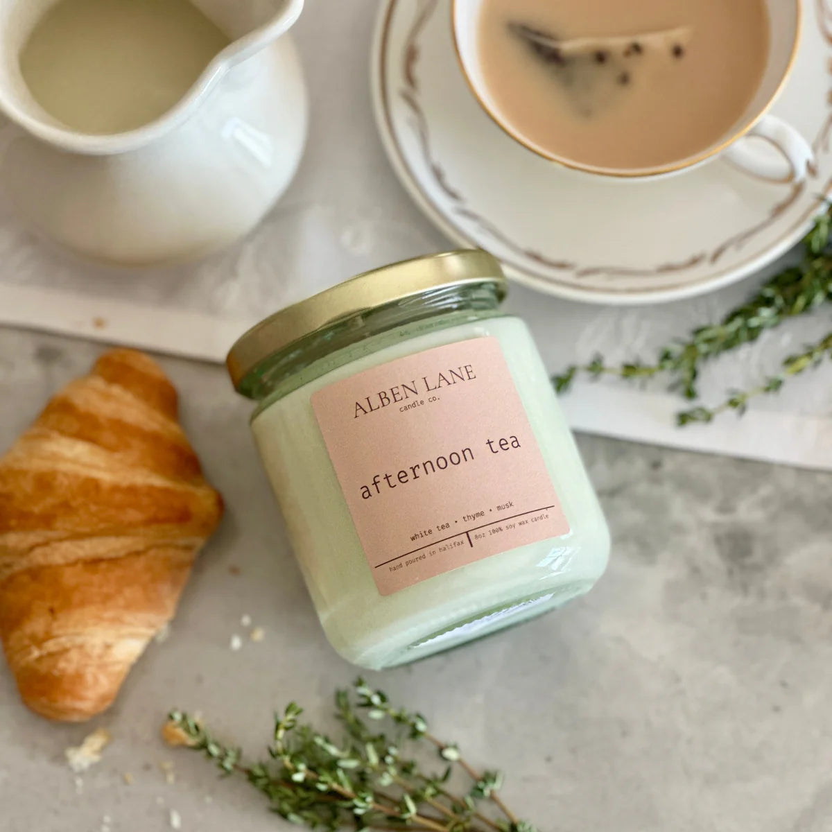 Afternoon Tea Candle 100% Natural Soy Wax Candle