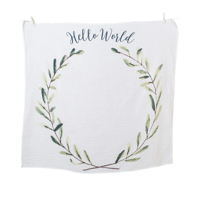 Baby's 1st Year Milestone Blanket Set - Hello World
