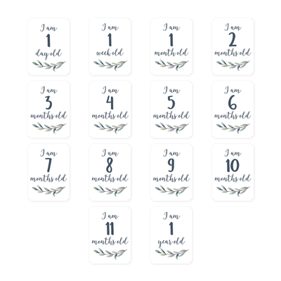 Baby's 1st Year Milestone Blanket Set - Hello World