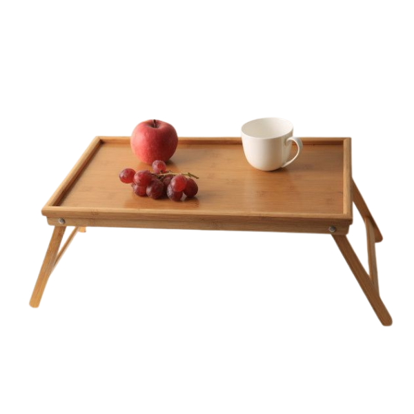 Bamboo Serving Tray with Legs