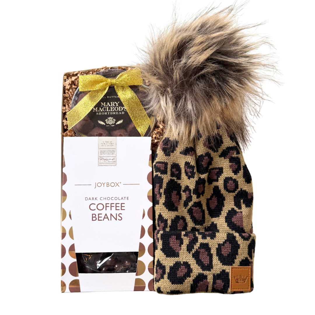 Affordable Fall Holiday Gift Boxes Canada, Budget-Friendly Winter Treat Gift Sets, Knit Hat Gift Boxes, Christmas Gifts With Chocolate, Holiday Cozy Gifts, Holiday Gifts For Her, Value-Packed Festive Foodie Gift Sets, Canadian Winter Gift Ideas, Stylish Holiday Presents, Chocolate And Accessory Gift Boxes, Sweet & Cozy Christmas Gifts, Pom Pom Hat Holiday Gift, Leopard Beanie Gift Box, Gifts For Cold Weather, Winter Morning Gift Sets, Holiday Comfort Boxes, Gourmet Chocolate Gift Sets, Unique Canadian Holid