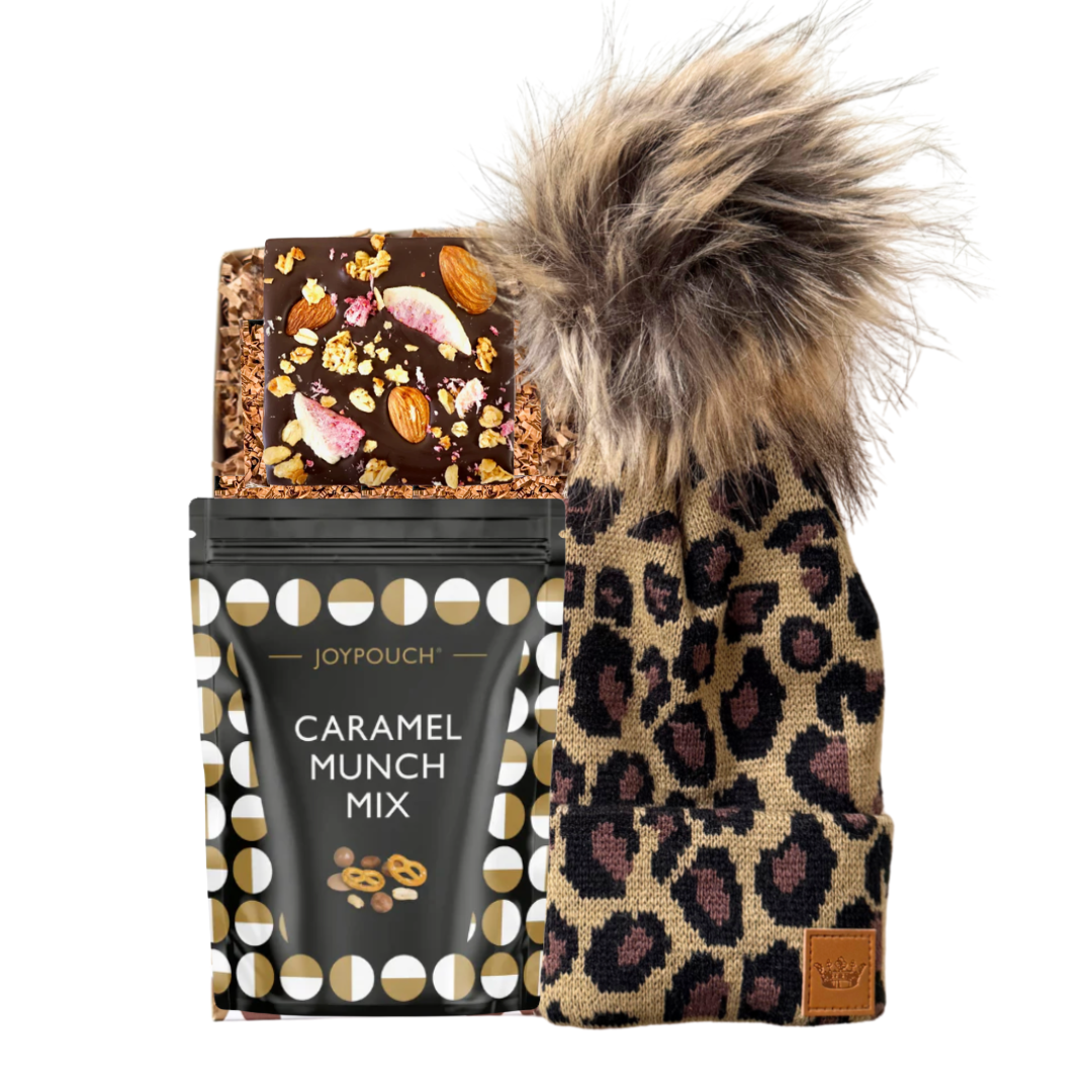 Affordable Fall Holiday Gift Boxes Canada, Budget-Friendly Winter Treat Gift Sets, Knit Hat Gift Boxes, Christmas Gifts With Chocolate, Holiday Cozy Gifts, Holiday Gifts For Her, Value-Packed Festive Foodie Gift Sets, Canadian Winter Gift Ideas, Stylish Holiday Presents, Chocolate And Accessory Gift Boxes, Sweet & Cozy Christmas Gifts, Pom Pom Hat Holiday Gift, Leopard Beanie Gift Box, Gifts For Cold Weather, Winter Morning Gift Sets, Budget-Friendly Holiday Comfort Boxes, Affordable Gourmet Chocolate Gift 