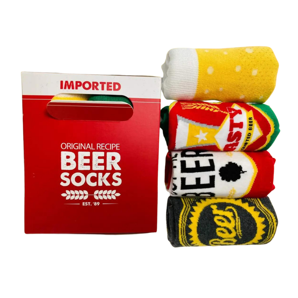 Beer Can Socks - 4 Pairs