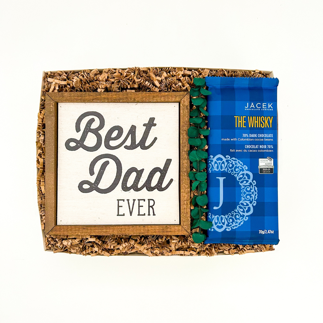 Best Dad Ever Black Bow Gift - Main Image