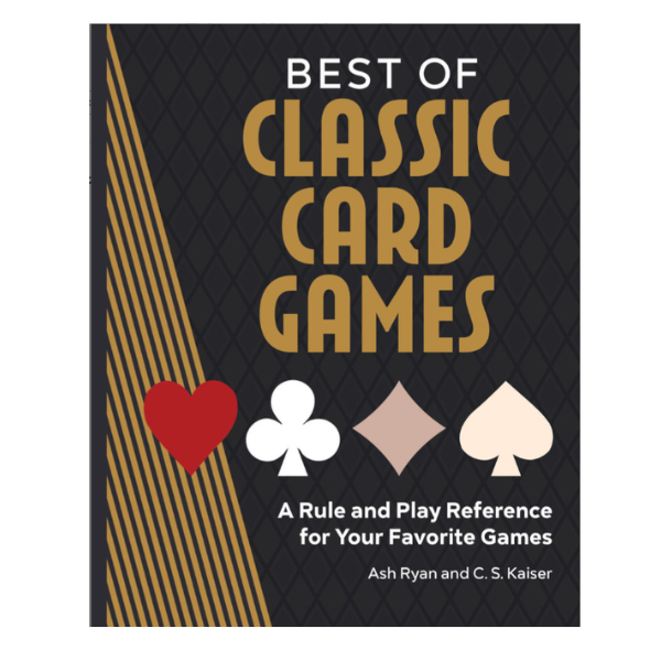 Card game compendium featuring 80 classic games with easy rules and visual guides, perfect for family game nights and gift boxes.