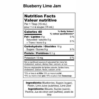 Blue Berry Lime Jam- 250 ml