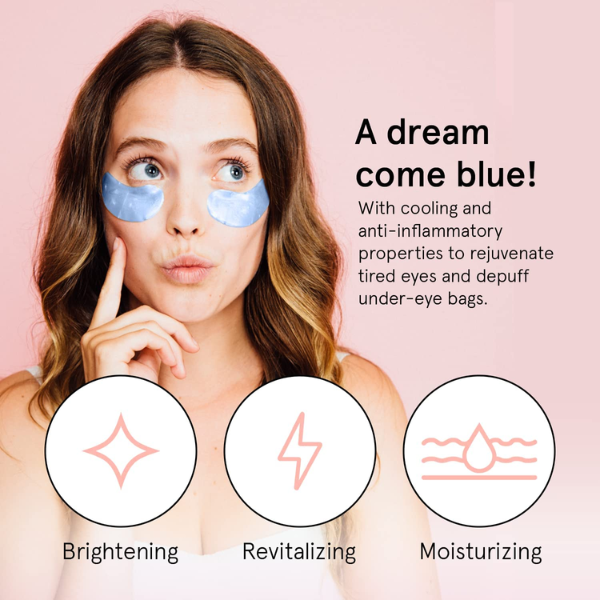 Blue Illuminating Under Eye Masks - 1 Pair