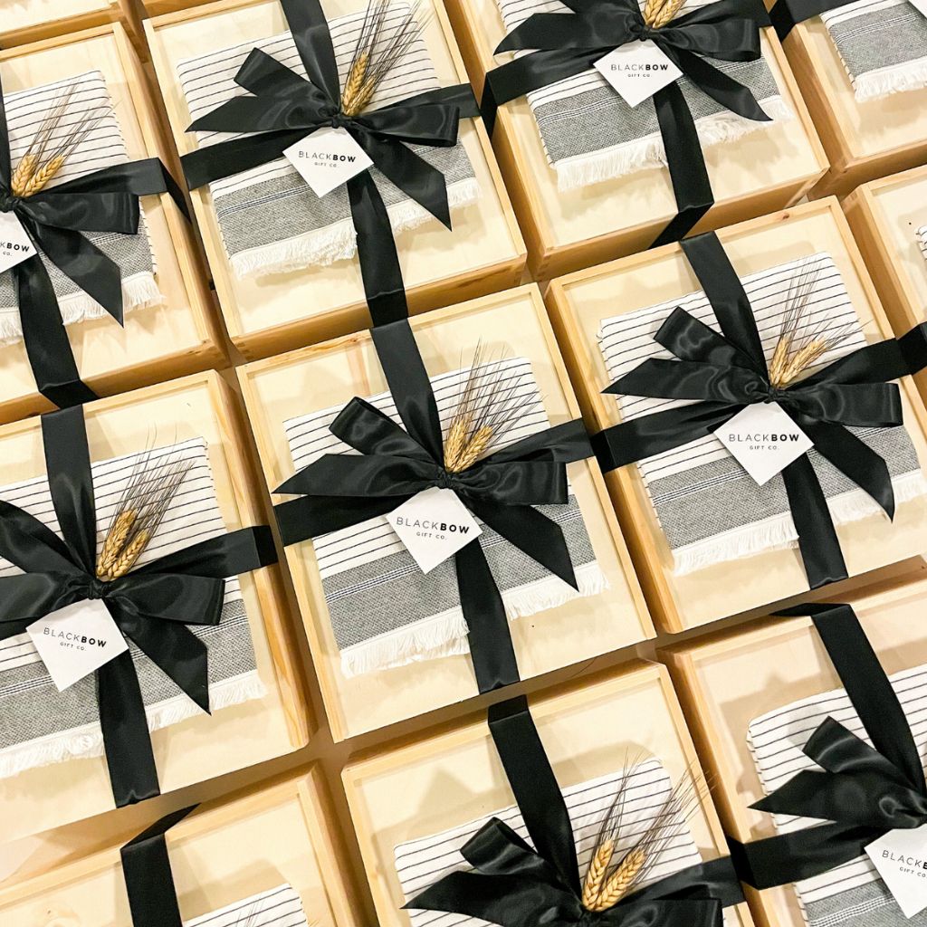 Bulk Shipping Gift Box Corporate Black Bow Gift Co