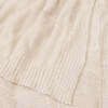 Buttery Soft Fluffy Knit Blanket - Cream