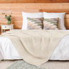 Buttery Soft Fluffy Knit Blanket - Cream