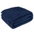 Buttery Soft Fluffy Knit Blanket - Navy